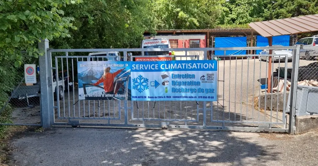Devanture de clim-auto